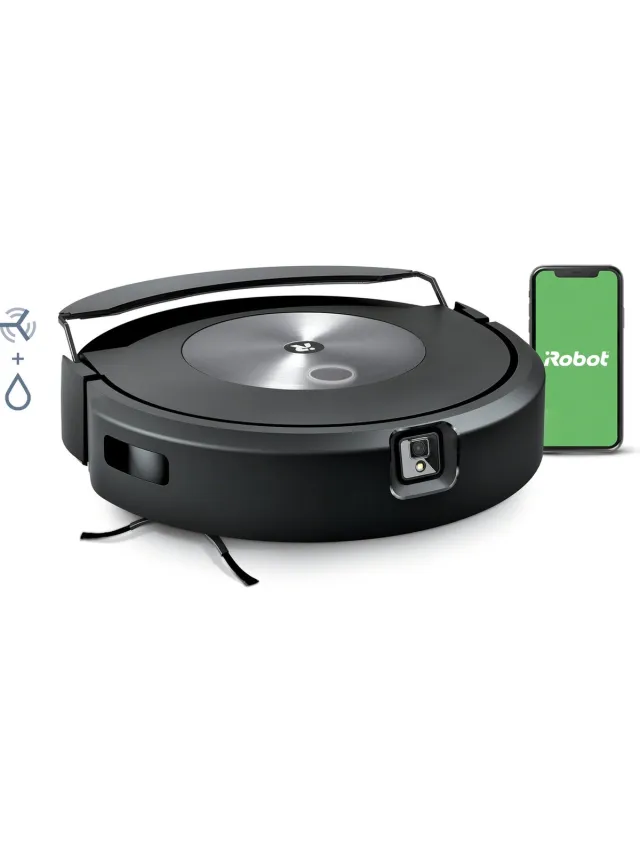 Irobot Roomba Combo j7 Robotstofzuiger en Dweilrobot - Objectdetectie en vermijding - c7158 Zwart