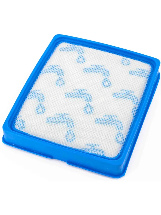 Kleanburg Geschikt voor Philips PowerPro Expert- Uitwasbaar Filter - FC6042/01 - 1 stuk Blauw