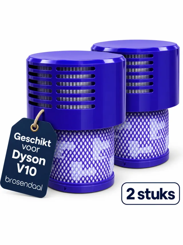 Brosendaal Filter geschikt voor Dyson Cyclone V10 stofzuiger filter - SV12 | SV27 - Wasbaar en Herbruikbaar - 2 stuks