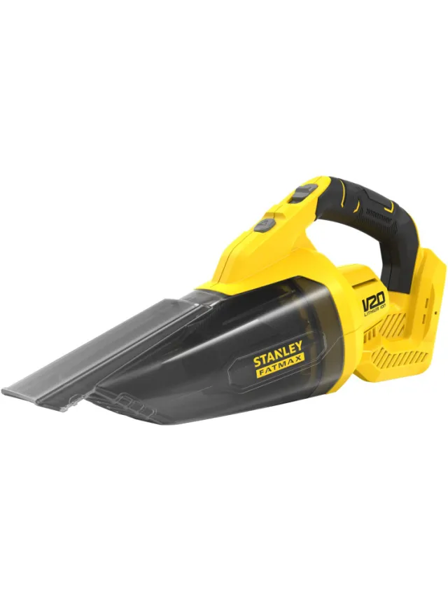 Stanley FATMAX SFMCVH001B 18V kruimeldief handstofzuiger geel