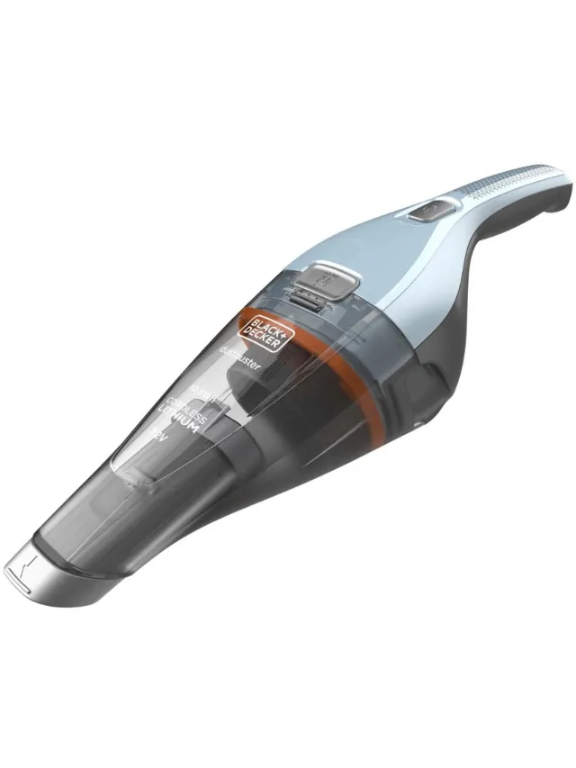Black & Decker BLACK+DECKER NVC215W - Kruimeldief - ijsblauw Blauw, Transparant