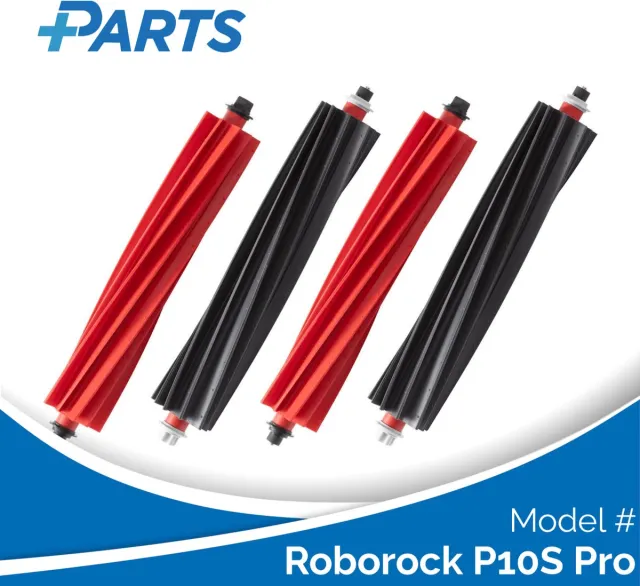 Plus.Parts Roborock P10S Pro Borstels (4 Stuks, Plus.Parts® alternatief voor 8.02.0322) Overig