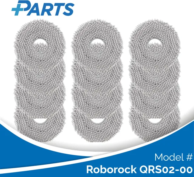 Plus.Parts Roborock QRS02-00 Dweilpads (12 Stuks, Plus.Parts® alternatief voor 8.02.0246) Overig