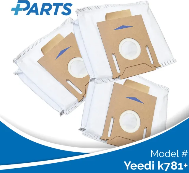 Plus.Parts Yeedi k781+ Stofzakken (3 Stuks, Plus.Parts® alternatief voor D-DB03) Overig