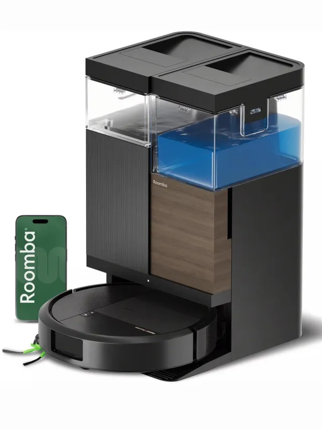 Irobot Roomba Plus 575 Combo Robotstofzuiger met Dweilfunctie – AutoWash™ Dock – 25.000 Pa – PrecisionVision™ AI – LiDAR – Zelflegend – Zwart