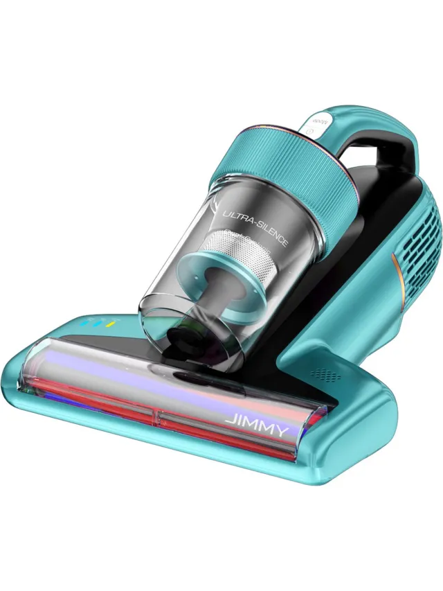 Jimmy BX6 handstofzuiger tegen mijt, 600 W, 240 mm brede zuigmond, UV-lamp en ultrasone technologie - Blauw
