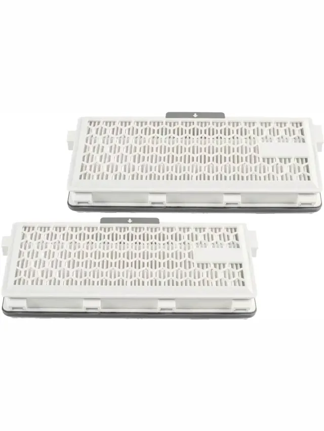 Multaparts HEPA H13 Filter geschikt voor Miele SF-AH50 / 9616280 | HEPA H13: 99,97% filtering | Set van 2 stuks | O.a. geschikt voor Miele Compact C1, Complete C2, Complete C3, S4 (S4000 > S4999), S5 (S5000 > S5999), S8 (S8000 > S8999) Wit