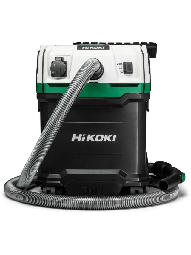 HiKOKI NAT/DROOGSTOFZUIGER 230V - 1.200 W - 30L - Klasse L - manuele filterreiniging Wit