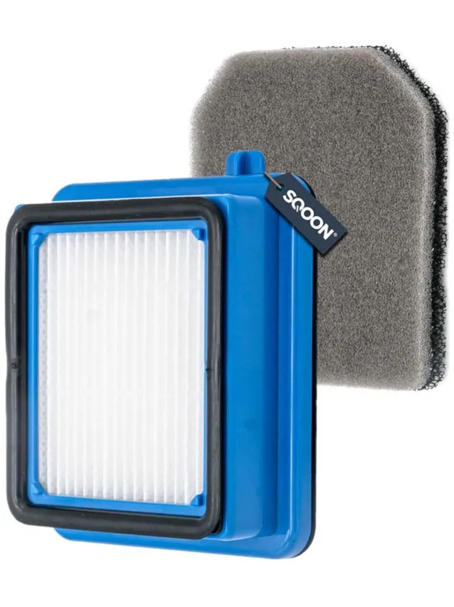 SQOON Filterset Geschikt voor AEG Askw1 – QX6, QX7 & QX8-2 Series – H11 HEPA – 9009232753 Blauw