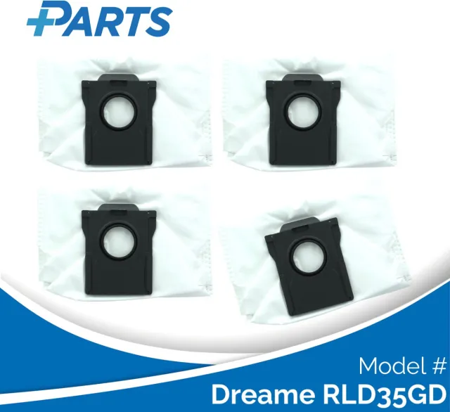 Plus.Parts Dreame RLD35GD Stofzakken (4 Stuks, Plus.Parts® alternatief voor RDB17) Overig