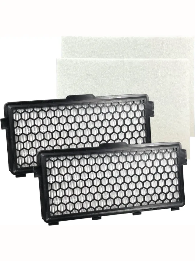 Parts4 HEPA Filter geschikt voor Miele SF-AH50 / 7226170 | Inclusief koolstof tegen geurtjes | Set van 2 stuks + motorfilters | O.a. geschikt voor Miele Compact C1, Complete C2, Complete C3, S4 (S4000 > S4999), S5 (S5000 > S5999), S8 (S8000 > S8999) Zwart