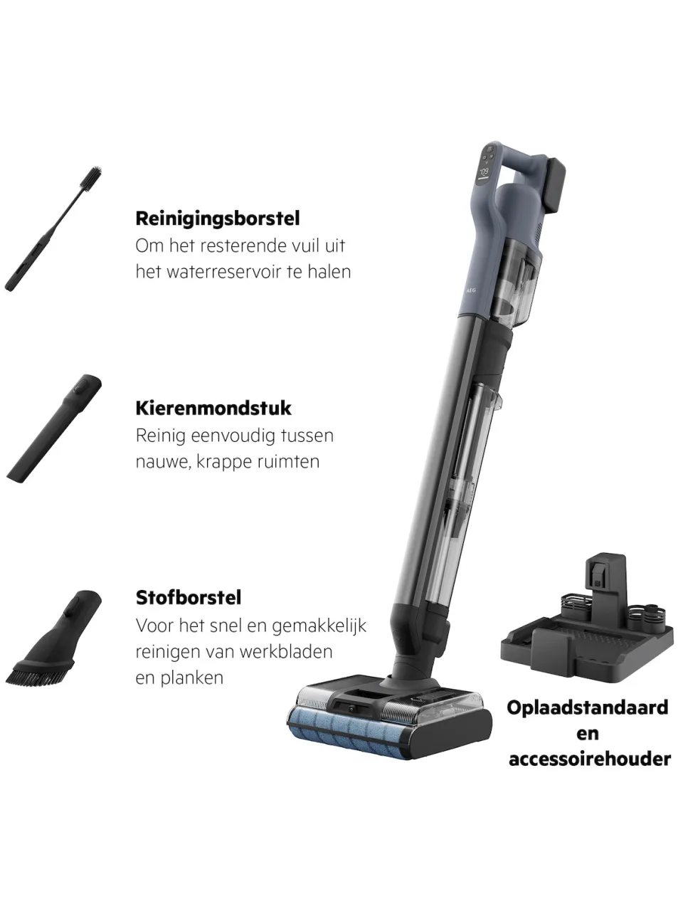 AEG AW82U1DB Ultimate 8000 steelstofzuiger blauw, foto 4