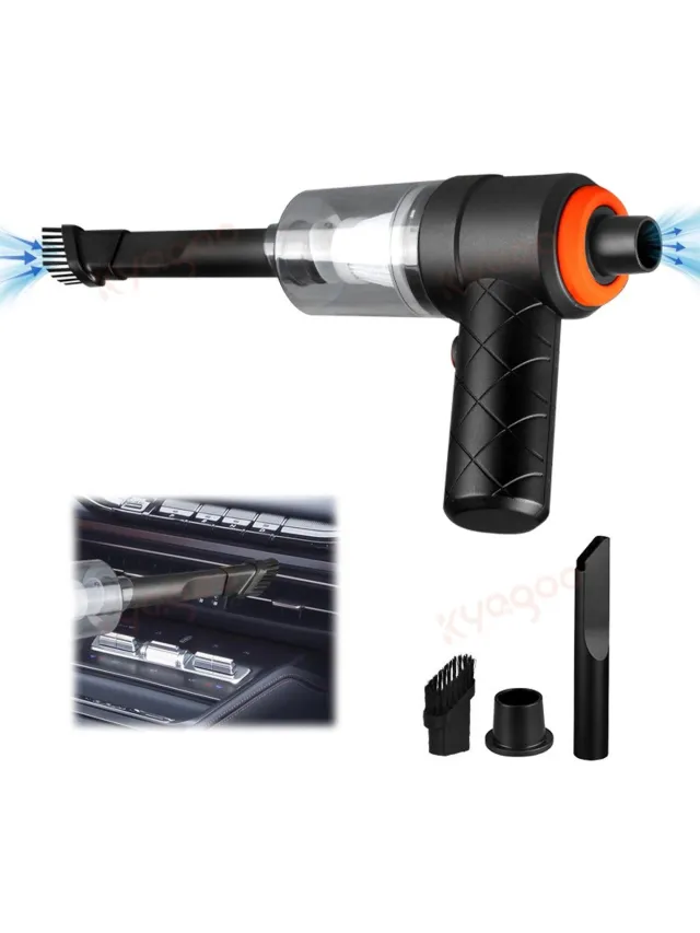 MIKANRO MKR 2.1 Handzame stof zuiger/blazer. Draadloos, uitwasbare filter en USB oplaadbaar. zwart