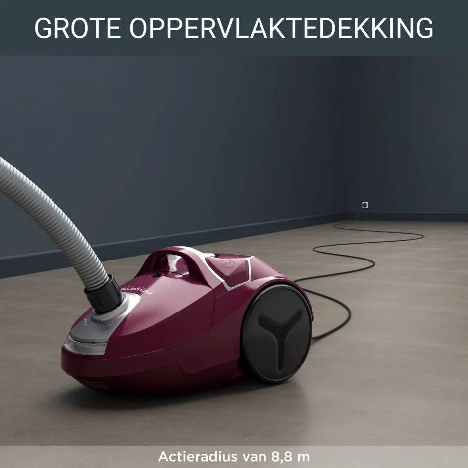 Rowenta Compact Power RO3969 stofzuiger met zak bordeaux, foto 5