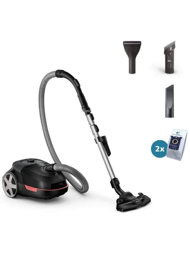 Philips 5000 Series Stofzuiger met zak XD5123/10 Deep Black