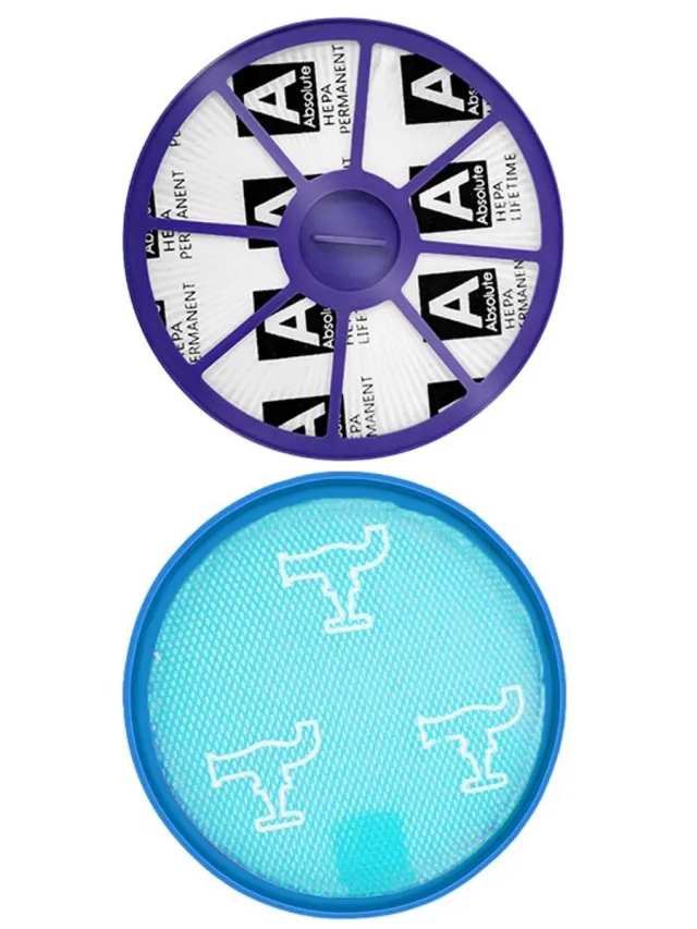 Replacements filters (2 stuks) geschikt voor de Dyson DC19, DC20, DC21 en Blauw