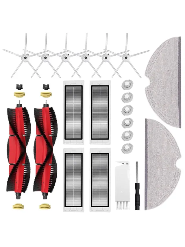 Inf Accessoires 22 onderdelen Geschik voor Xiaomi Roborock S5 Max/S50/S51/S55/S5/S60 veelkleurig