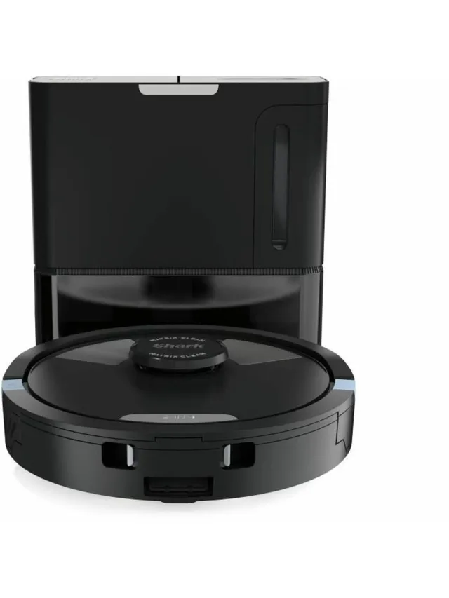 Shark RV2620WAEU Matrix Plus 2-in-1 Robotstofzuiger met dweilfunctie laad en leegstation 360° LiDAR huisdieren zwart