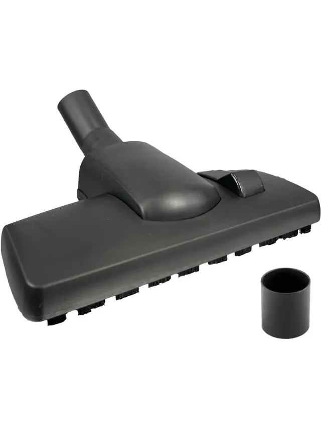 Multaparts Combinatie zuigmond universeel 35 mm - incl. 32 mm reduceer ring| Model Delta met rubberen loopwiel | Geschikt voor o.a. AEG, Bosch, Electrolux, Nilfisk, Miele, Philips, Numatic, Siemens en andere merken | Premium kwaliteit | Multaparts® huismerk Combi zuigmond