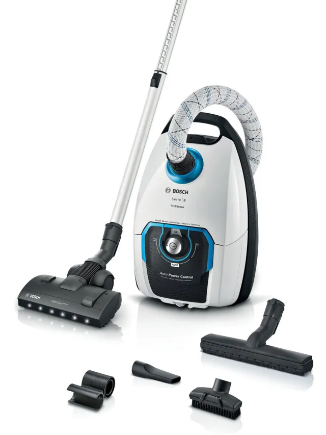 Bosch BGL8SIL0L - Serie 8 Stofzuiger met zak ProSilence Wit BGL8SIL0L