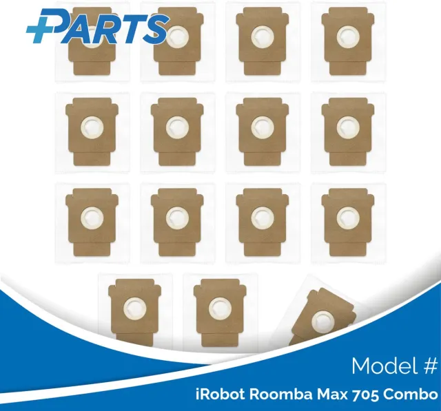 Plus.Parts iRobot Roomba Max 705 Combo Stofzakken (15 Stuks, Plus.Parts® alternatief voor 4849916) Overig