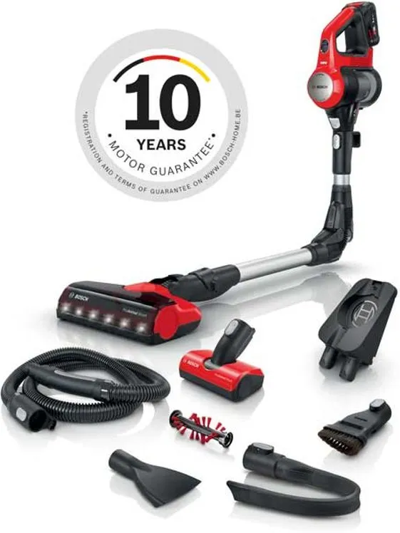 Bosch BCS711PET Unlimited 7 steelstofzuiger rood, foto 3