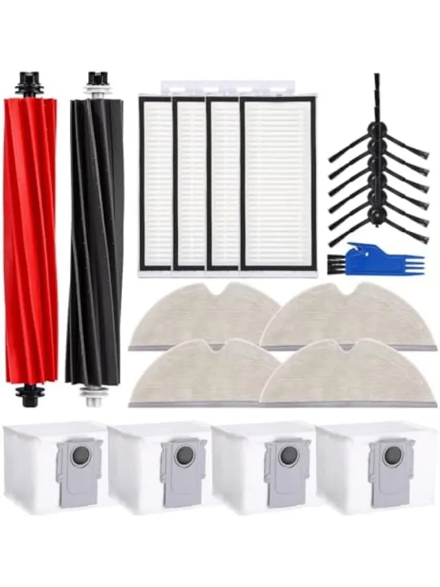 PromoHome Accessoireset voor voor Roborock Q8 Max+/Q8 Max/Q5 Pro+/Q5 Pro Zwart
