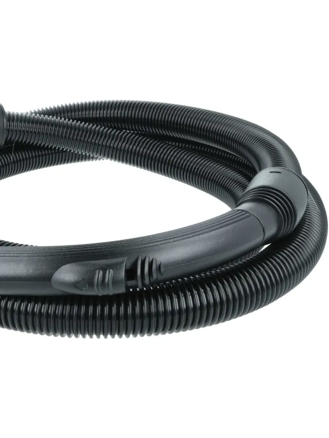 VHBW vervangingsslang compatibel met Kärcher WD 7.500, WD 7.300, WD 7.200, WD 7.700 P stofzuigers - 3,5 m, handvat, 35 mm ronde aansluiting zwart