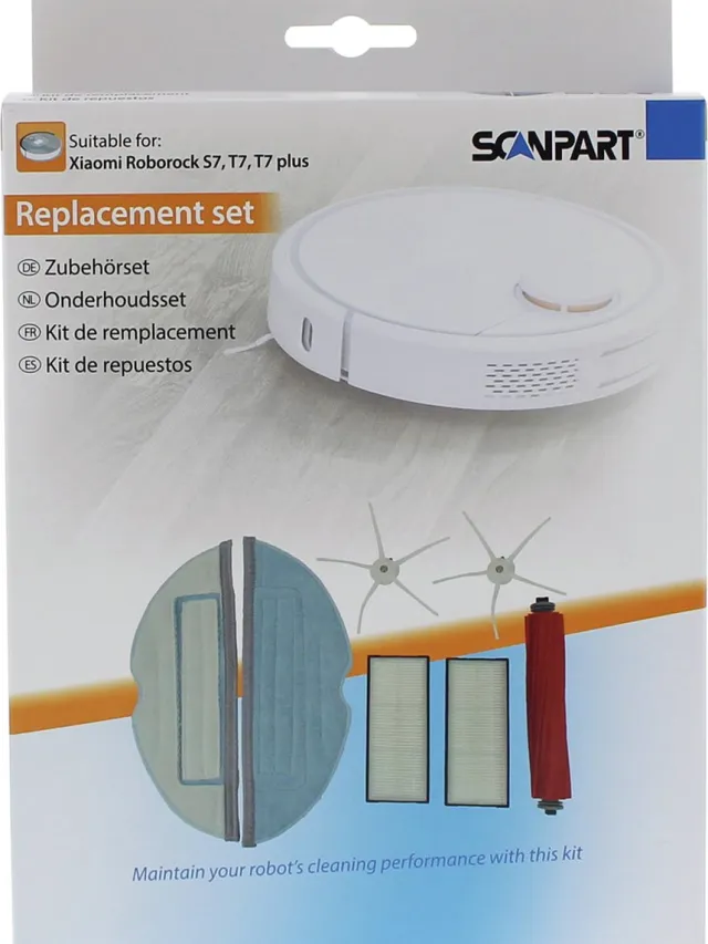 Scanpart Xiaomi Roborock S7, T7, T7 plus onderhoudsset Kleurloos