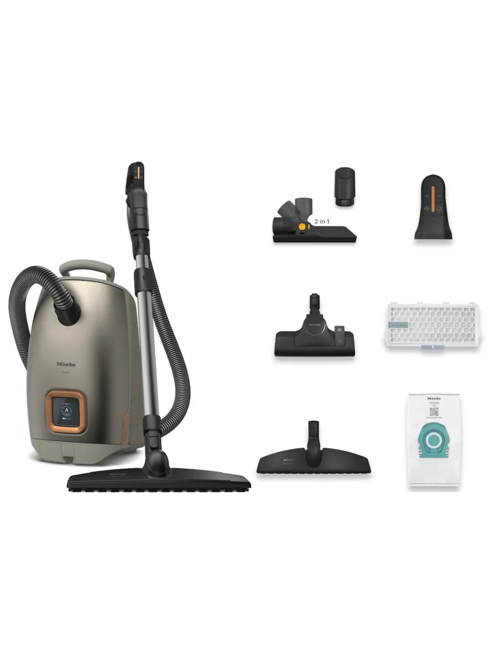 Miele Guard L1 Comfort XL Pearlfinish HEPA stofzuiger met zak grijs, foto 3