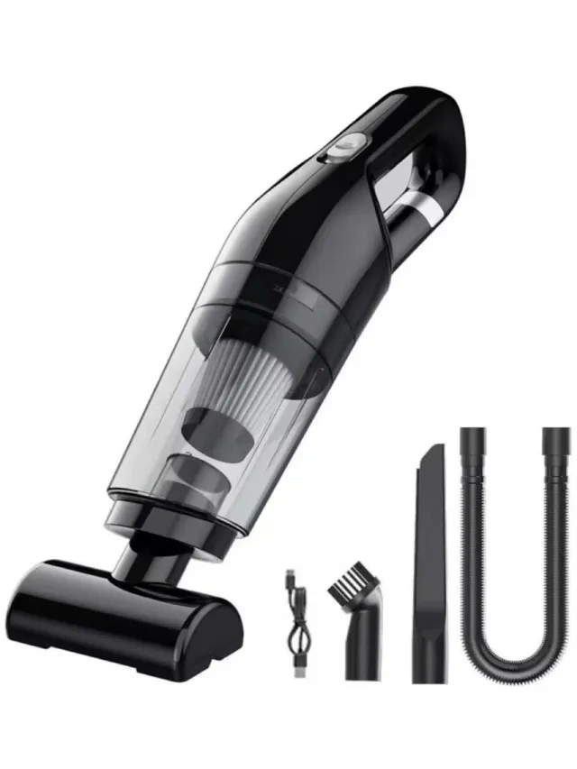 JOYNEXTBUY Draadloze Handstofzuiger – Krachtige Accu Kruimeldief – Draagbare Auto- en Huisstofzuiger – Voor Dierenhaar, Stof en Kruimels – Snoerloos Zwart