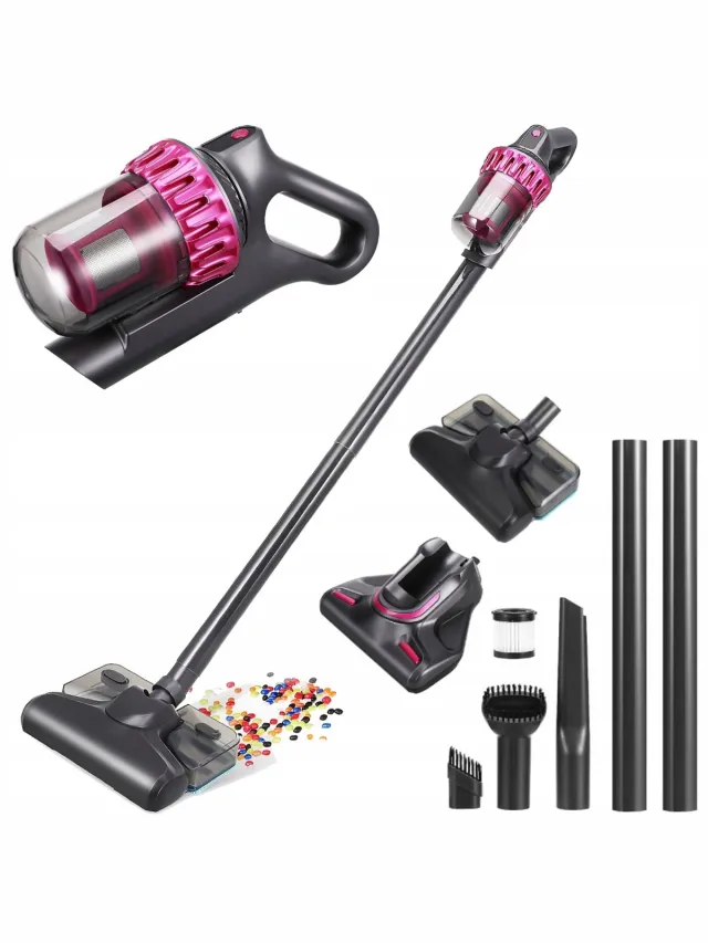 No/No 5-in-1 Stofzuiger Draadloos - Krachtige 25KPa Handheld Stofzuiger voor Auto & Huis Grijs