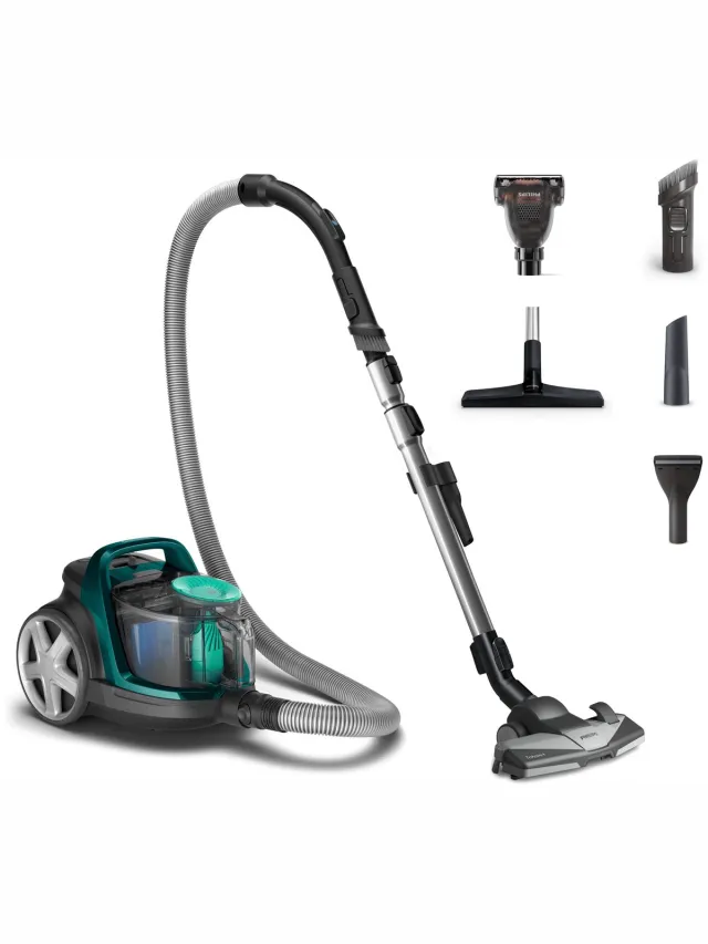 Philips PowerPro Active FC9555/09 - Stofzuiger zonder zak - 3 extra mondstukken - Groen