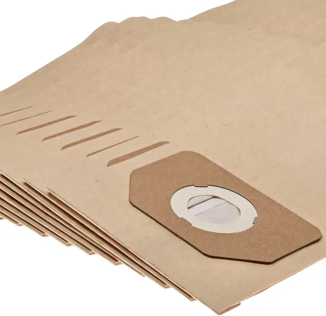 VHBW 10 stuks stofzakken, compatibel met de Clarke CVAC25SS-stofzuiger – 30 cm x 17,5 cm, bruin