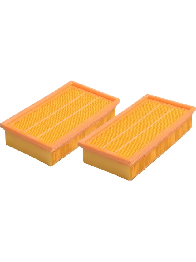 Covako Geschikt voor BOSCH. 2 stuks Vlakfilter voor GAS 35L. COVAKO Merk oranje