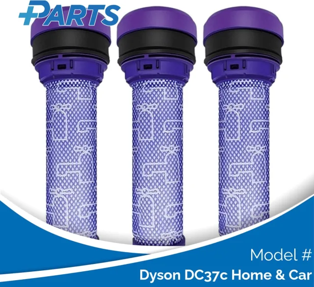 Plus.Parts Dyson DC37c Home & Car Filters (3 Stuks, Plus.Parts® alternatief voor 923413-01) Overig
