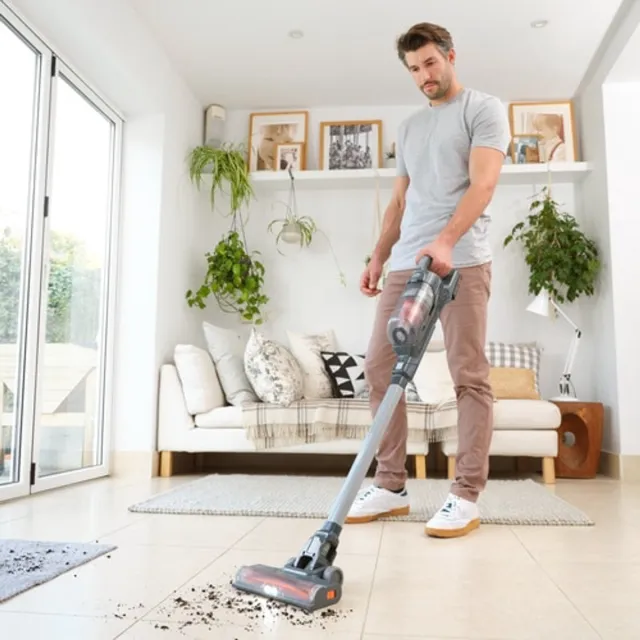Black & Decker Black&Decker BHFEA18D1 POWERSERIES+ steelstofzuiger zwart Grijs