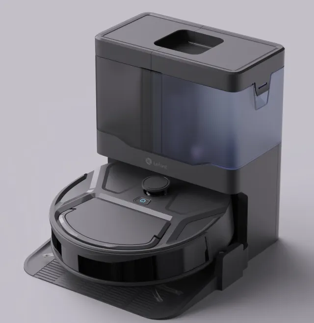 Lefant® Lefant M265 Robotstofzuiger met dweilfunctie – 20.000 Pa zuigkracht – Zelfreinigend – Herbruikbare stofbak – Huisdierhaar – dTOF Lidar-navigatie – Handsfree – Grijs M265-Gray