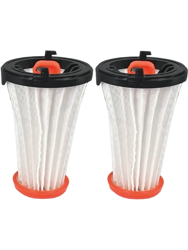 Multaparts filter set geschikt voor AEG ErgoRapido & Rapido | Met verend uitklop systeem | Set van 2 stuks | Vervanger voor AEF144, 9001671537, 9001671529 Wit
