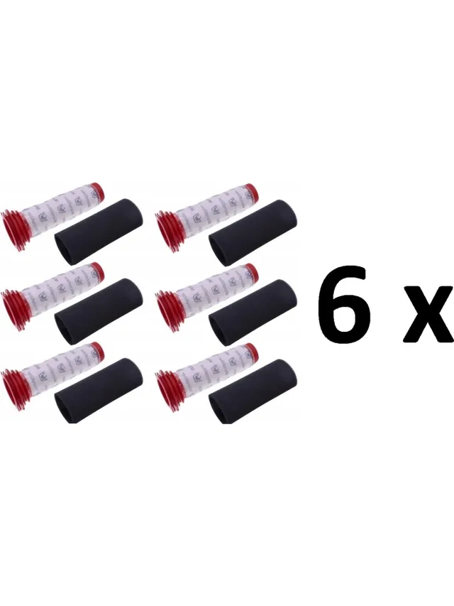 Compatibel met Bosch 6 sets FILTERS vervanging voor BOSCH ATHLET accustofzuigers (6 x hoofdfilter + 6 x sponsfilter) Vervanging voor originele filters gemarkeerd: Bosch 00754176 - Wasbare Filters Voor Bosch Athlet Broom Vacuum black