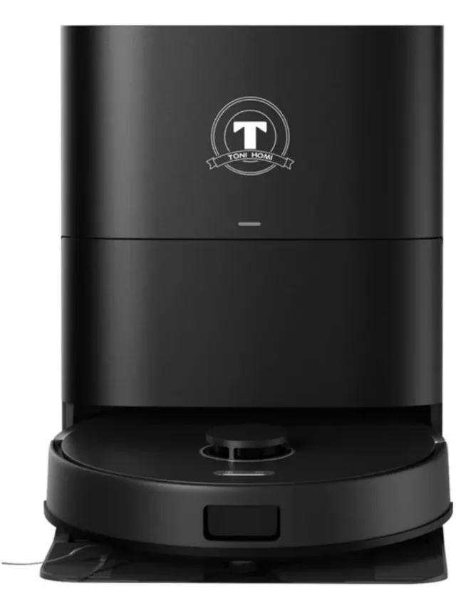 TONIHOMI X8 - Robotstofzuiger met dweilfunctie - Automatisch legen - Laadstation - LDS Laser navigatie - Met app - Zwart