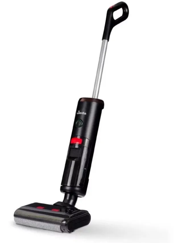 Vileda PureClean S5 Plus - Nat Droog Stofzuiger - Snoerloze stofzuiger - Steelstofzuiger zwart