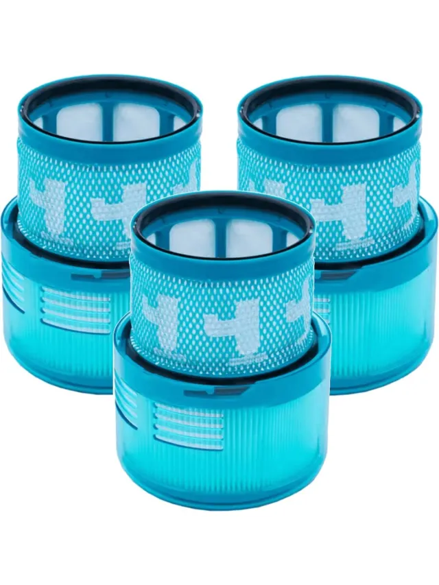 Promessa-Solutions 3 stuks HEPA-filter geschikt voor Dyson G5 Gen5 Detect Absolute, Detect Fluffy stofzuiger - vervangingsfilter motorfilter -Promessa-Solutions blauw