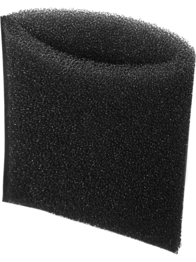 Dparts zwarte schuimfilter voor natte toepassingen geschikt voor Karcher WD2 en WD3 stofzuiger series - grofvuilfilter - motorfilter nat - filter nr. 5.731-595.0