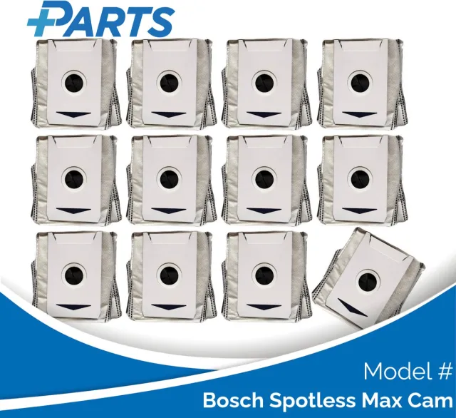 Plus.Parts Bosch Spotless Max Cam Stofzakken (12 Stuks, Plus.Parts® alternatief voor BHZRDBAB) Overig