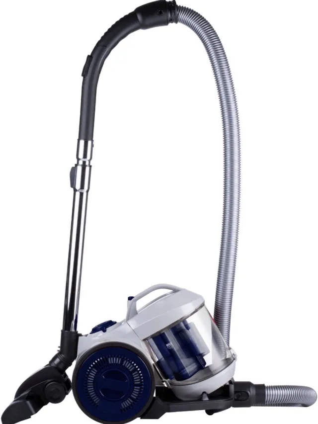 Dirt Devil Stofzuiger zonder Zak DD2503 - Vacuum Cleaner 800W HEPA 12 Filter - Cycloonstofzuiger met Combiborstel, Kierenmondstuk en Meubelopzetstuk - Stofopvangbak 2,2 L - Wit/Blauw