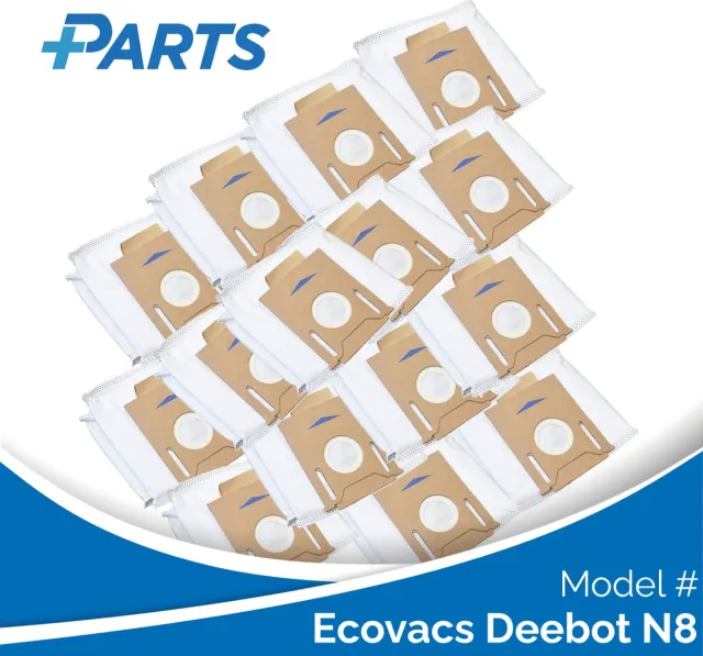 Plus.Parts Ecovacs Deebot N8 Stofzakken (15 Stuks, Plus.Parts® alternatief voor D-DB03) Overig