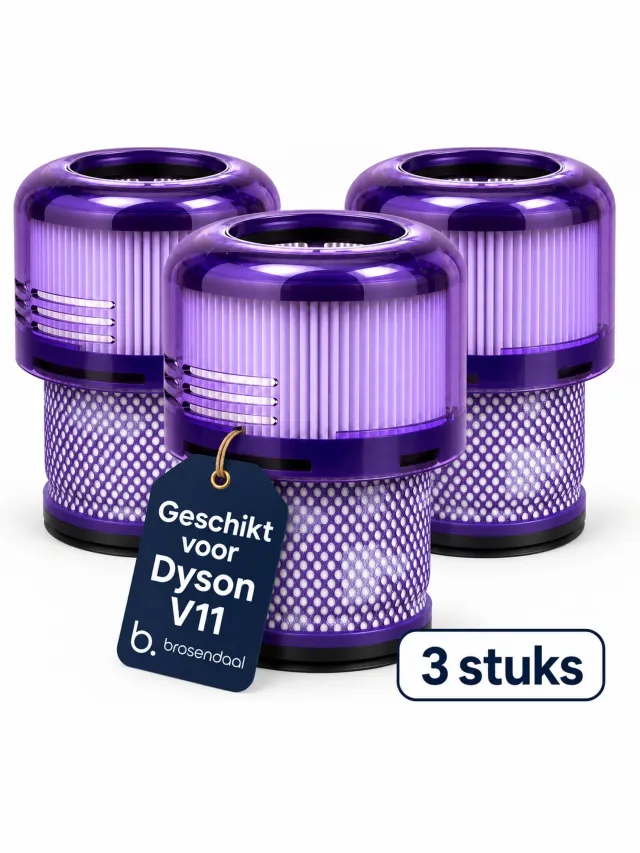Brosendaal Filter geschikt voor Dyson V11 - Geschikt voor alle V11 modellen - SV14 | SV15 | SV17 | SV28 - Wasbaar en Herbruikbaar - 3 stuks