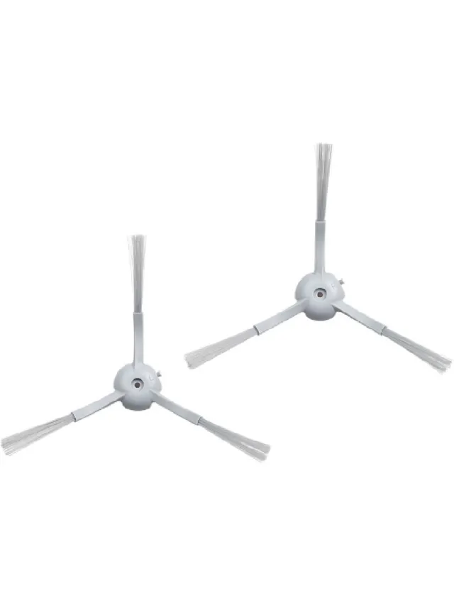 Wclavion Zijborstelset, 2 stuks, wit - Geschikt voor Xiaomi Roidmi Eve Plus SDJ01RM robotstofzuiger