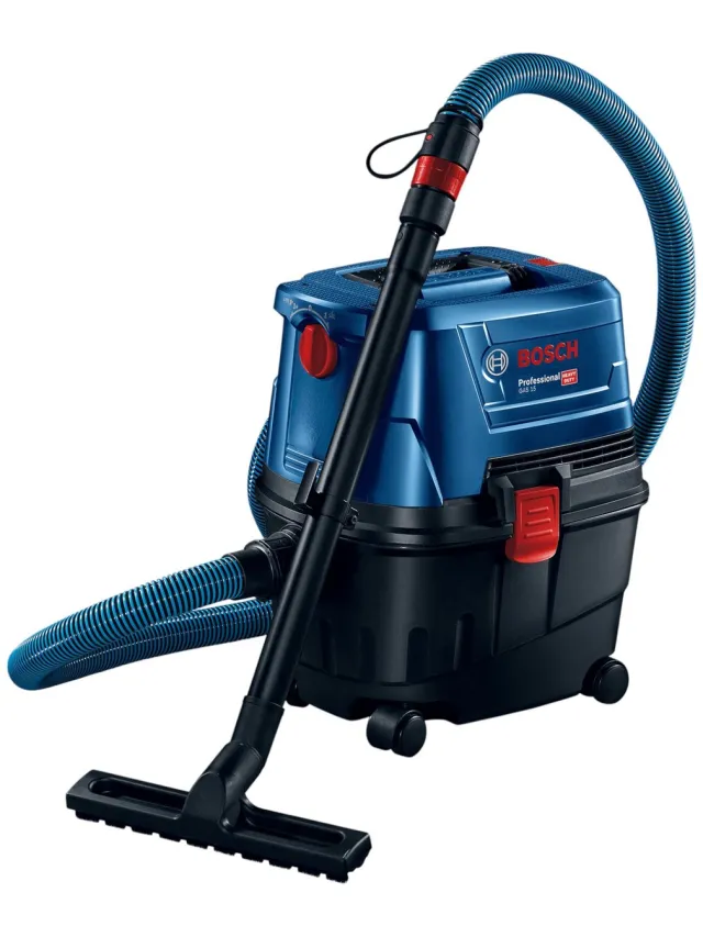 Bosch GAS 15 15 l Trommelstofzuiger Droog en nat 1100 W Combi Blauw